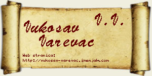 Vukosav Varevac vizit kartica